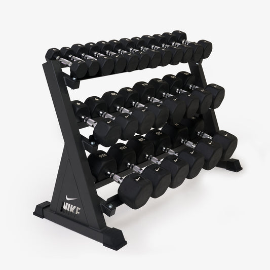 2-22.5kg Dumbbell Set With Rack