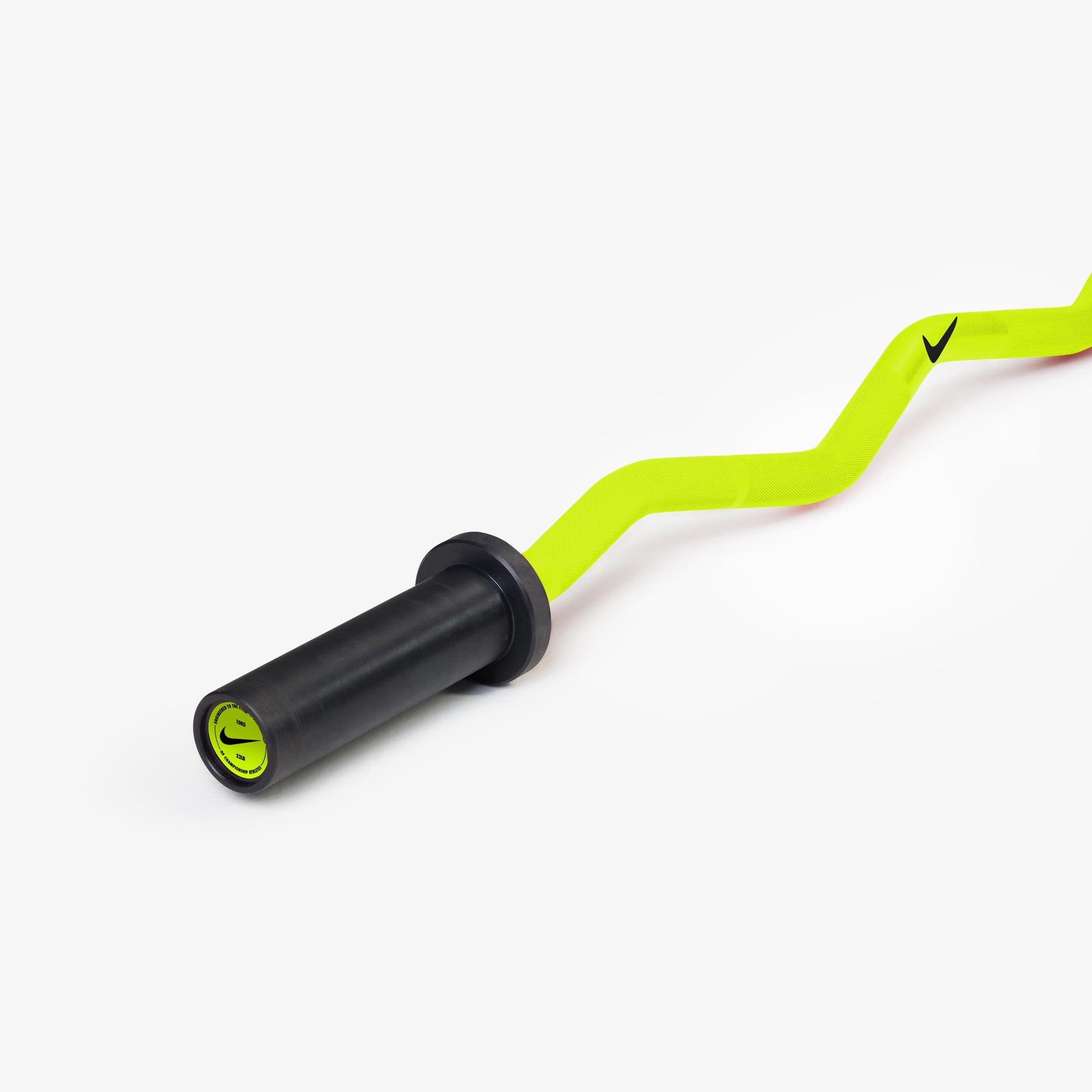 Nike Strength Shield Curl Bar - Volt Swoosh / Nike Change Plates (0.5 - 2.5 kg pairs) / Black/Orange