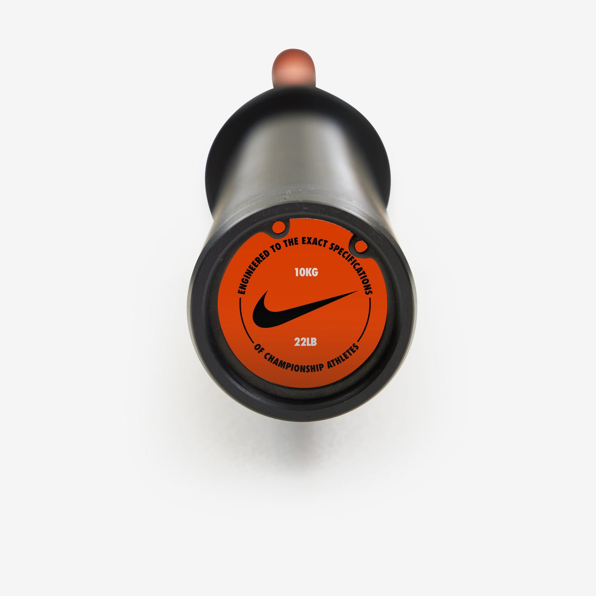 Nike Strength Shield Curl Bar - Orange SWOOSH / Nike Strength Pro Urethane Plates (1.25 - 5 kg pairs) / Black/Orange
