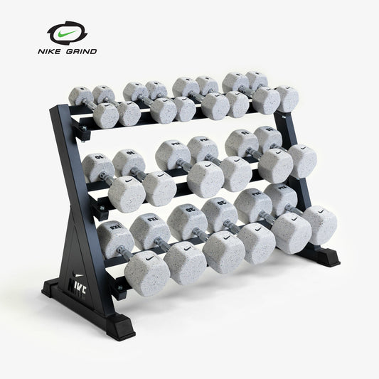 2-22.5kg Grind Dumbbell Set With Rack