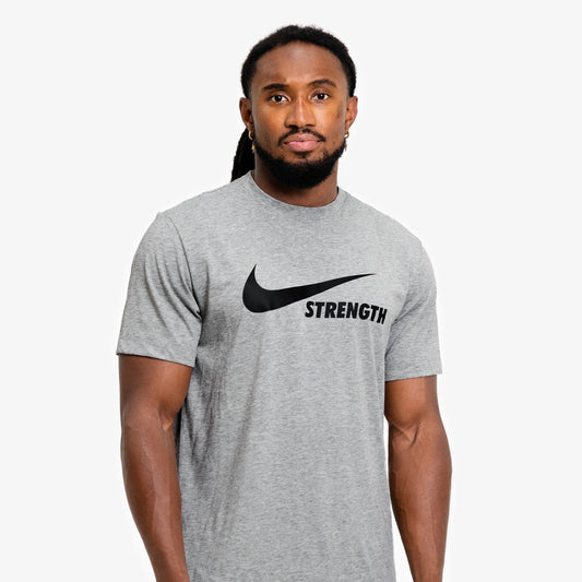 Nike Strength Men's Tee - Heather Grey/Black