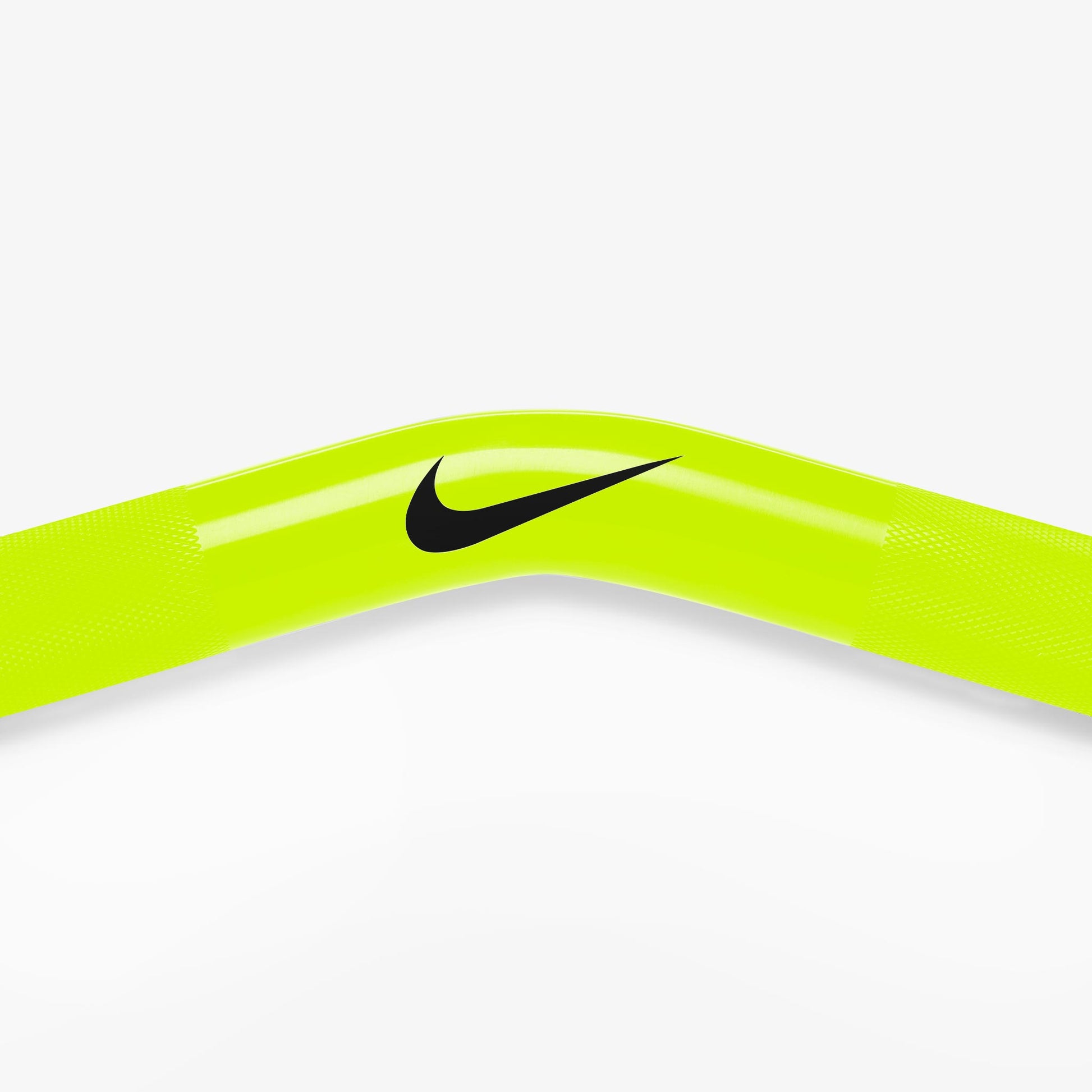 Nike Strength Shield Curl Bar - Volt Swoosh / Nike Strength Pro Urethane Plates (1.25 - 5 kg pairs) / Black/Orange
